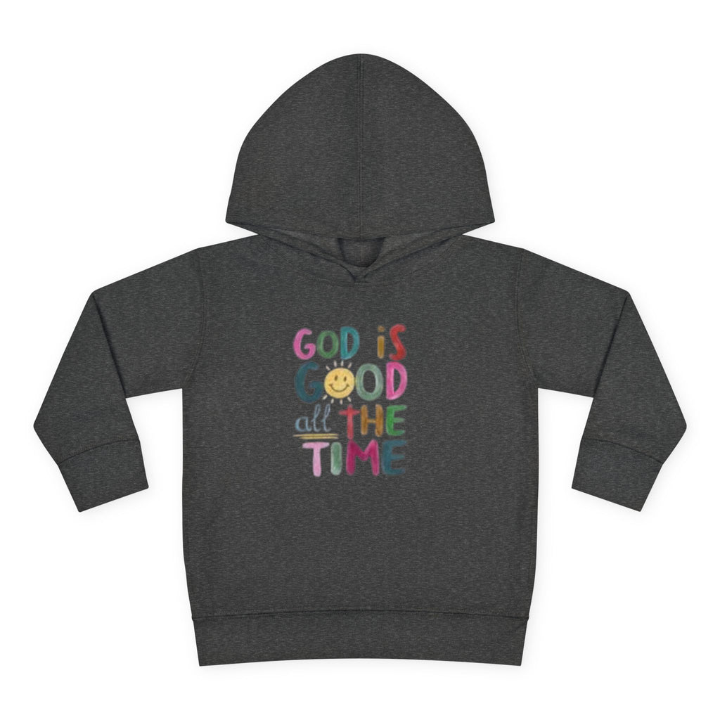 Toddler Hoodie — "God Is Good All The Time" Cute Faith Pullover