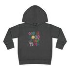 Toddler Hoodie — "God Is Good All The Time" Cute Faith Pullover