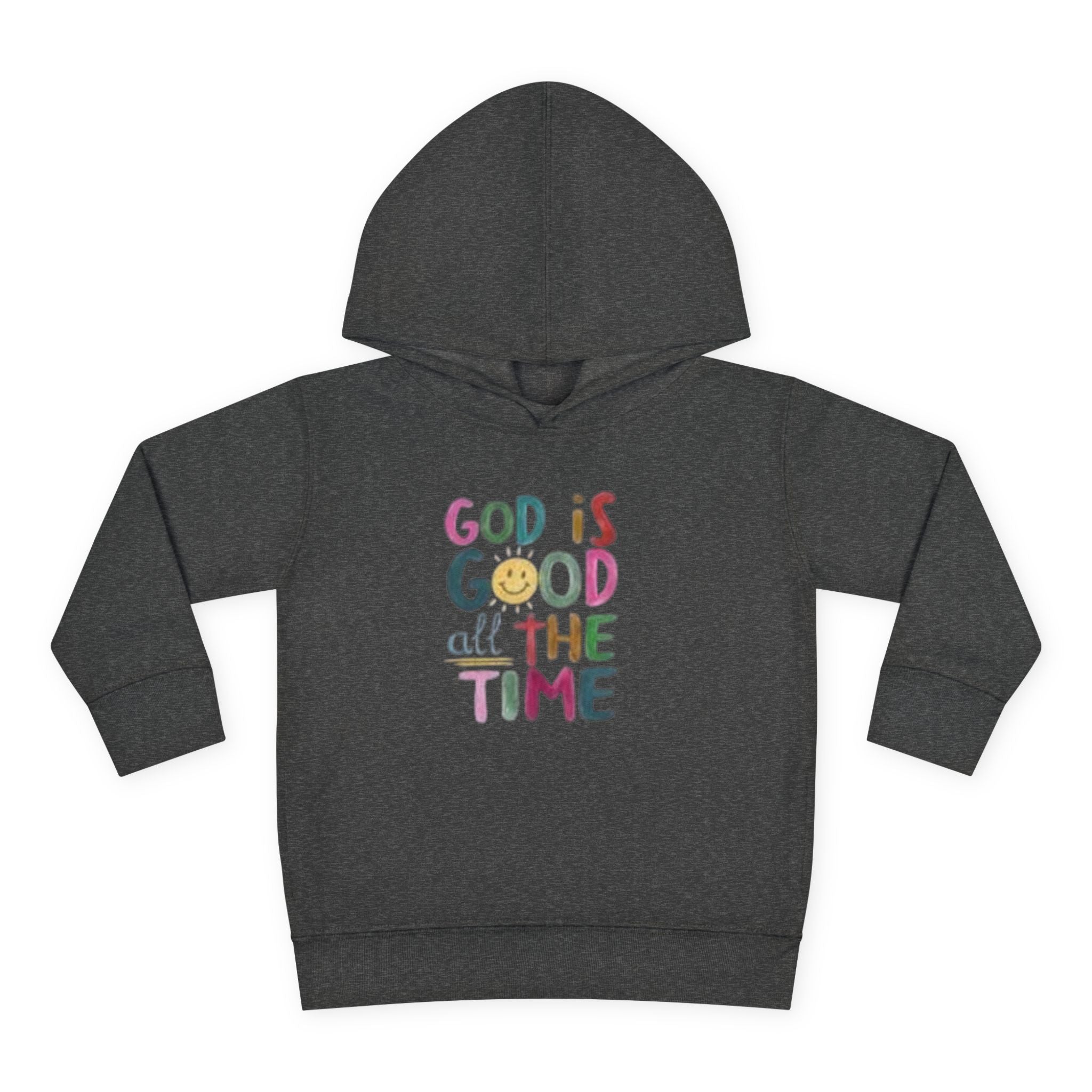 Toddler Hoodie — "God Is Good All The Time" Cute Faith Pullover