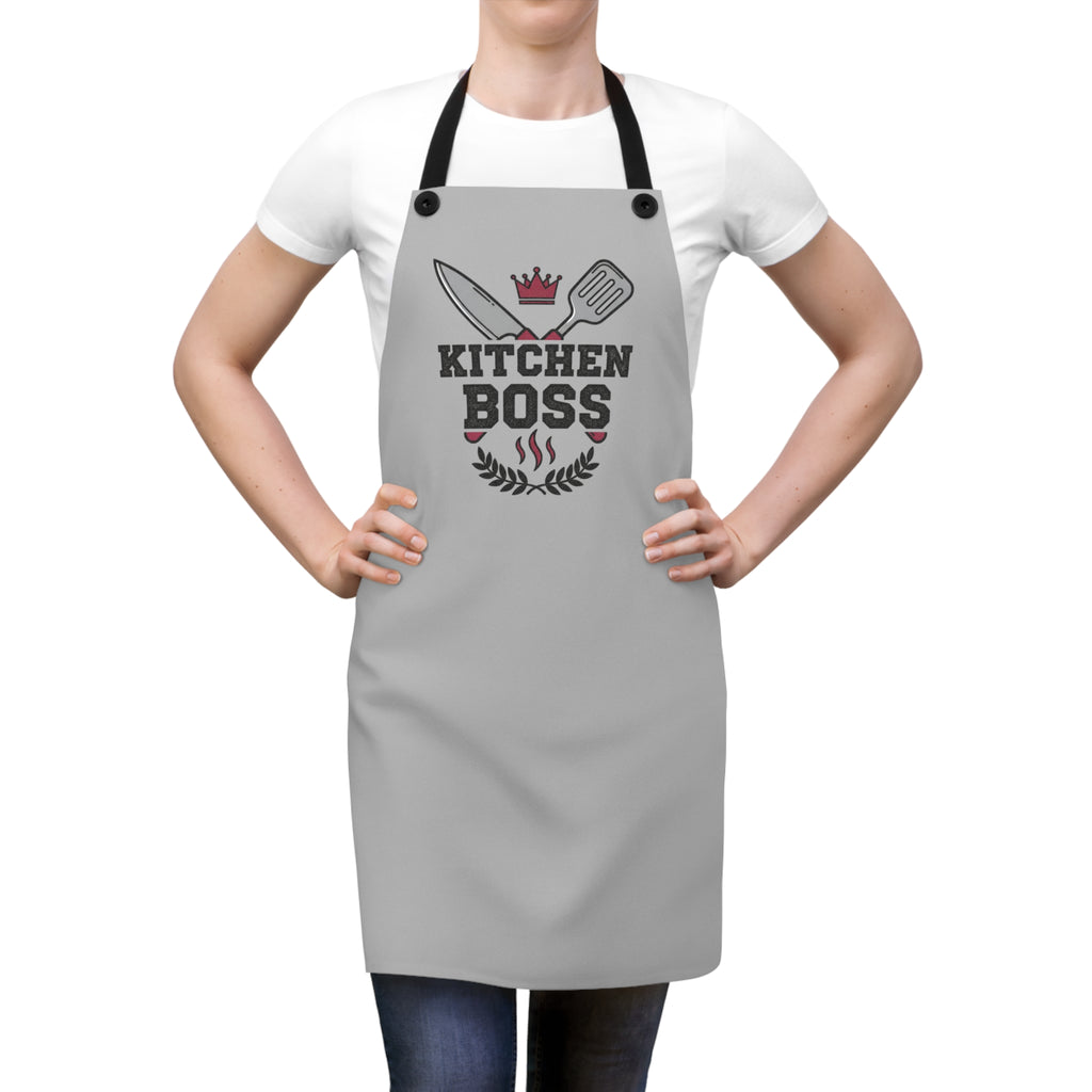 Kitchen Boss Apron — 'Kitchen Boss' Graphic Chef Apron for Home Cooks & BBQs