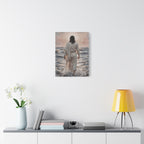 Jesus Walking on Water Matte Canvas Print
