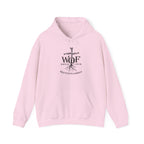 Hoodie — "W.O.F. Woman of Faith" Cross Christian Graphic Pullover