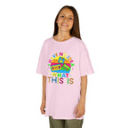 Kids T-Shirt — "I Have No Idea What This Is" Colorful Retro Toy Graphic