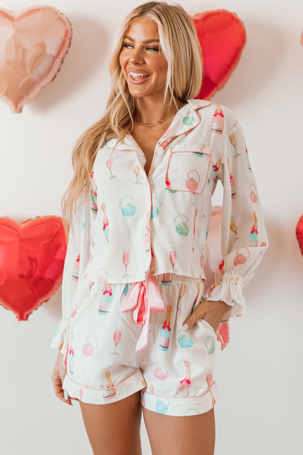 Woke Glass Two Piece Pajama Set