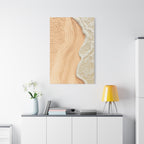 Coastal Beach Canvas Print – Sandy Shoreline Wall Art