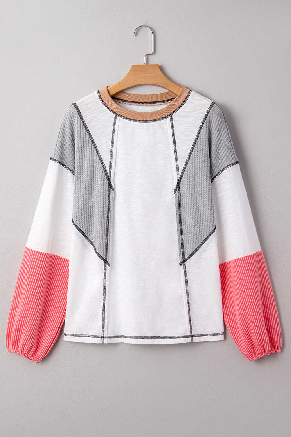 Everlee Patchwork Casual Top