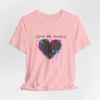 Distressed Graffiti Heart Tee | grunge heart shirt, punk heart design