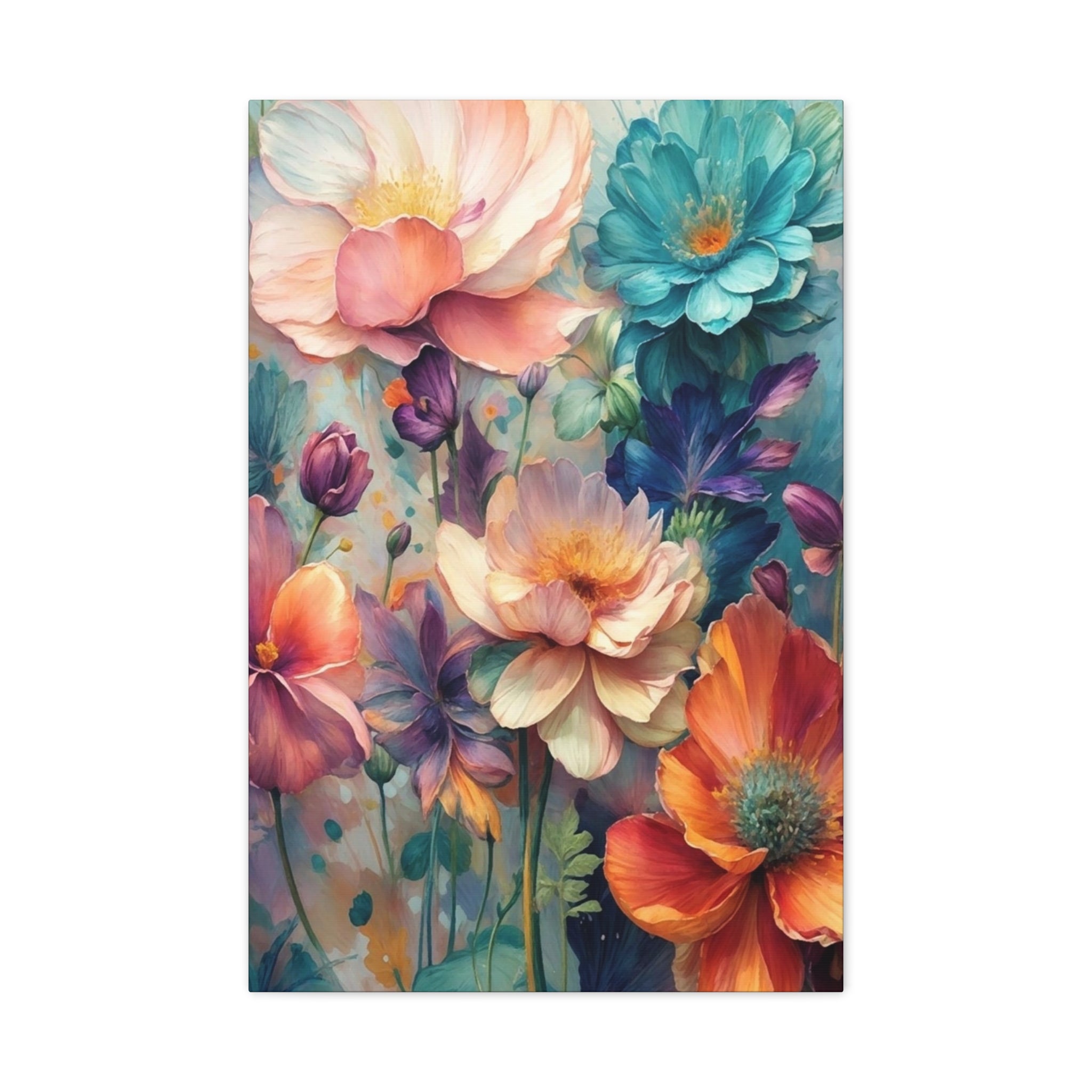 Floral Dreamscape Matte Canvas Print — Stretched 1.25"