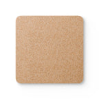Abstract Pastel Watercolor Cork Coaster Set — Square Drink Coasters