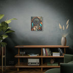 Dreamcatcher Wall Canvas – Boho Feather Art Print