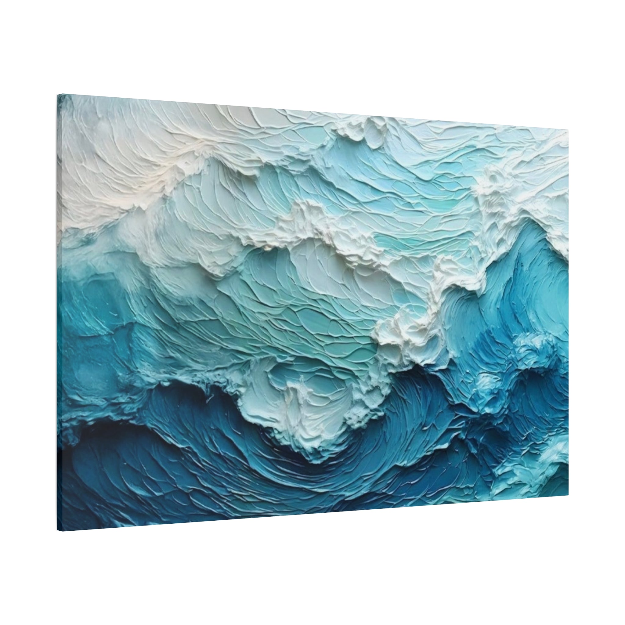 Ocean Waves Texture Matte Canvas Print