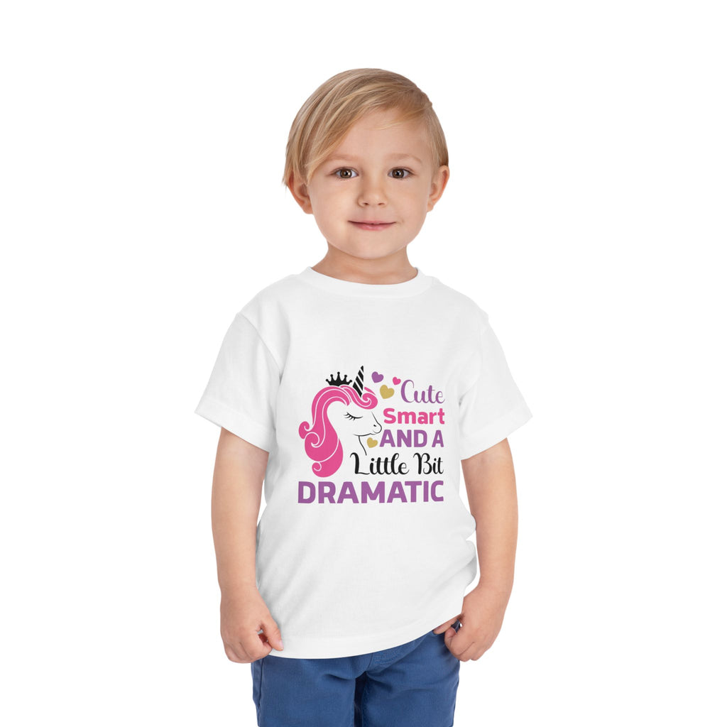 Toddler Tee — Cute Smart and a Little Bit Dramatic Unicorn Shirt