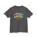 Kids Tee - "I'm Not Bossy I'm Just Always Right" Colorful Smile Graphic