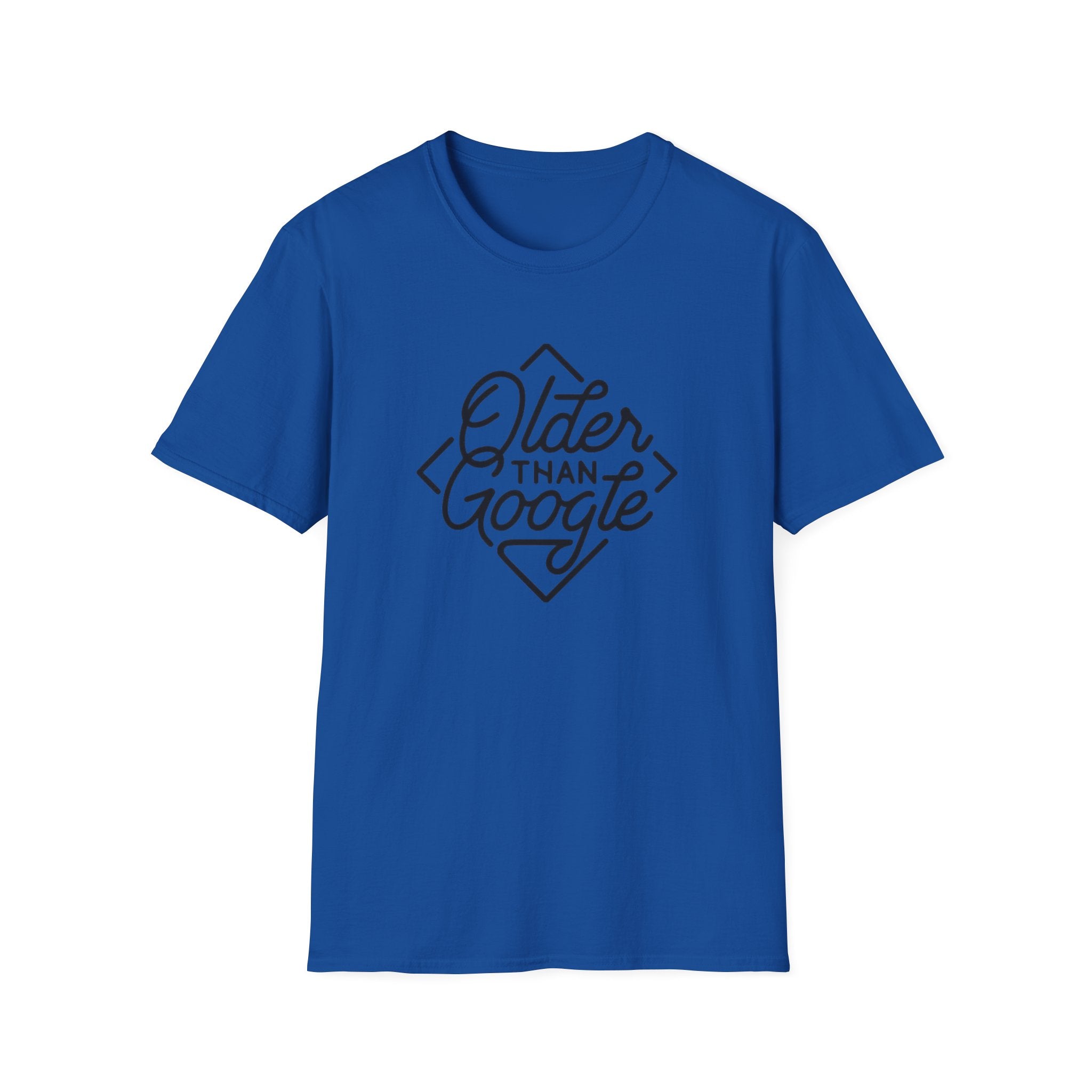 Older Than Google T‑Shirt — Retro Script Vintage Humor Tee for Seniors & Tech‑Nostalgia
