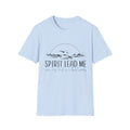 T-Shirt — "Spirit Lead Me" Faith Graphic Tee with Sunset & Birds