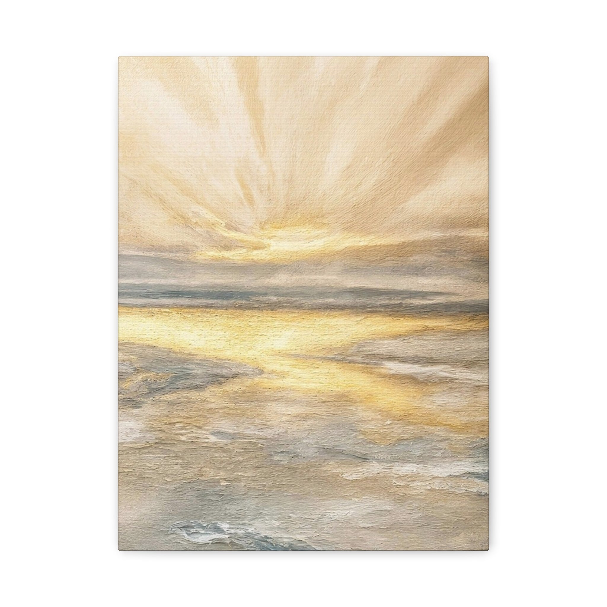 Golden Sunrise Seascape Canvas