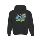 Youth Hoodie — "Stay Wild" Graffiti Daisy Streetwear