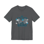 No Excuses Just Gains T-Shirt | winter workout shirt, gym motivation