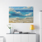 Sunny Beach Waves-Matte Canvas, Stretched, 1.25"