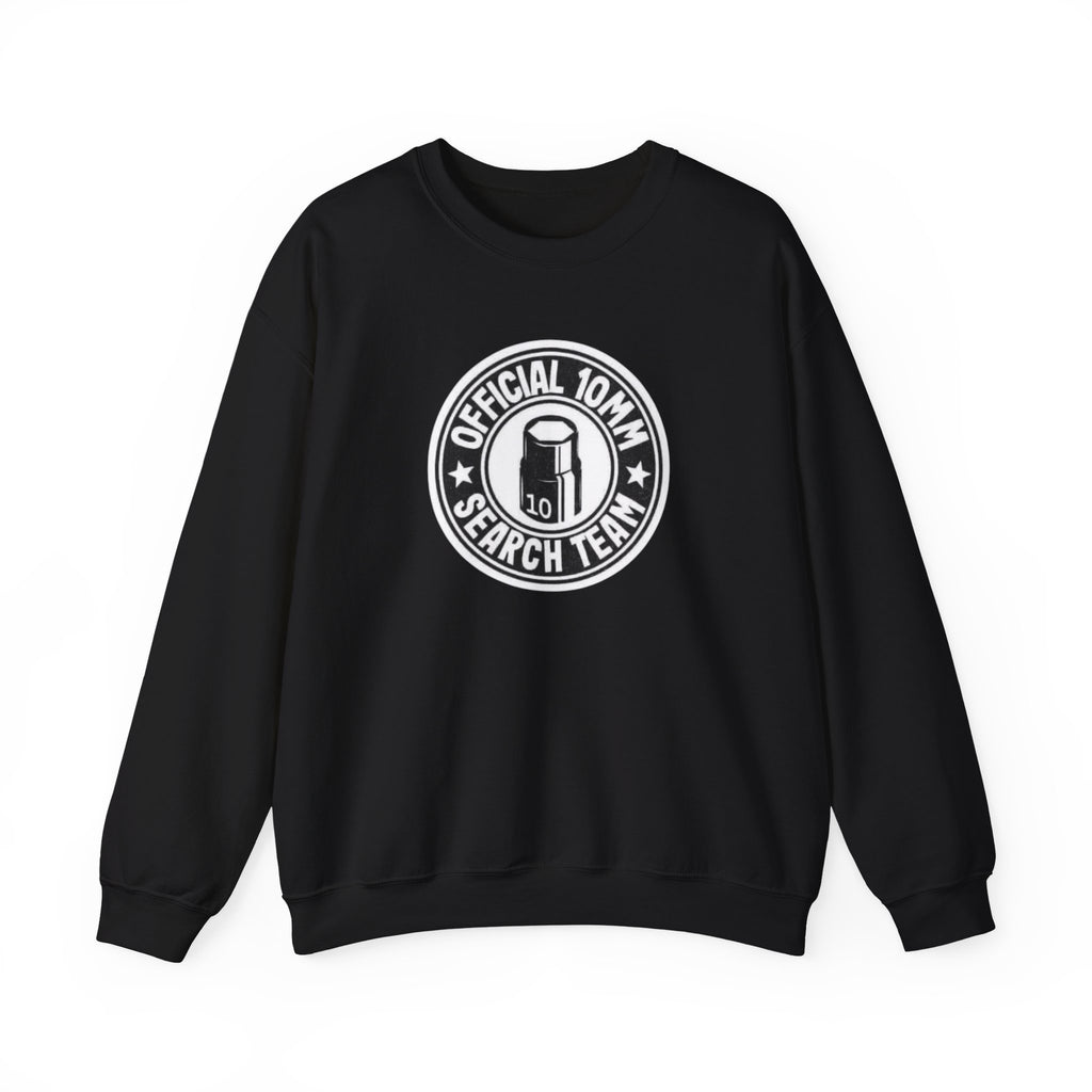 Official 10MM Search Team Crewneck Sweatshirt — Shooter Ammo Enthusiast Pullover