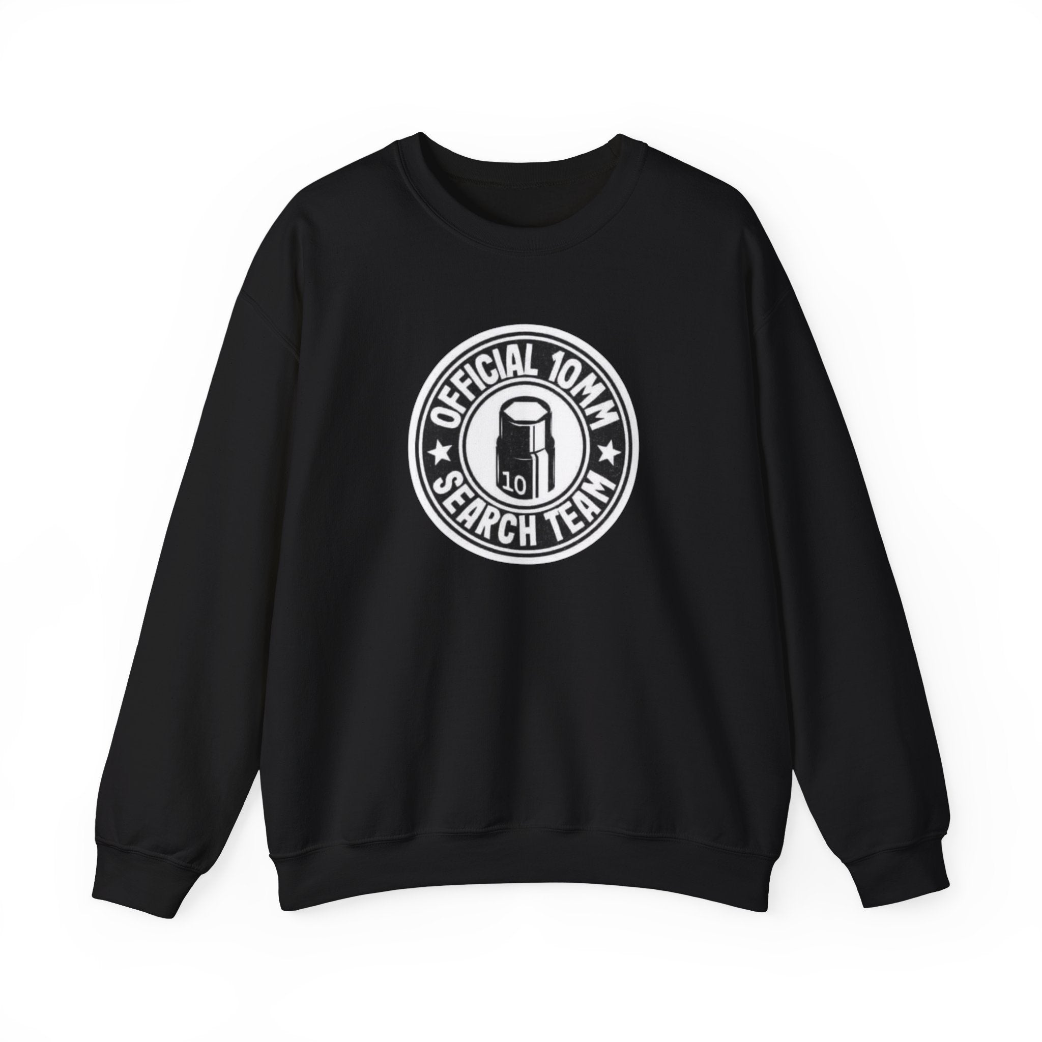 Official 10MM Search Team Crewneck Sweatshirt — Shooter Ammo Enthusiast Pullover