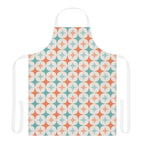 Retro Starburst Pattern Apron — Mid-Century Modern Kitchen Gift