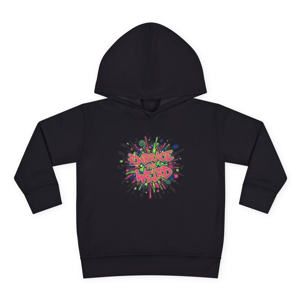 Toddler Hoodie — 'Dance Like a Weird' Colorful Graffiti Pullover