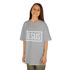Kids Jesus T‑Shirt — Bold Cross Logo Christian Tee for Boys & Girls