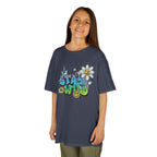 Kids Tee — "Stay Wild" Graffiti Daisy Graphic