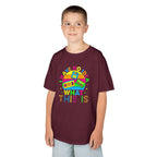 Kids T-Shirt — "I Have No Idea What This Is" Colorful Retro Toy Graphic
