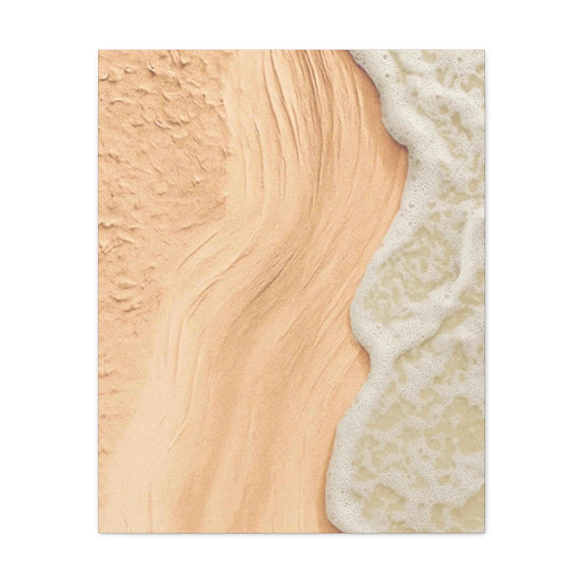 Coastal Beach Canvas Print – Sandy Shoreline Wall Art