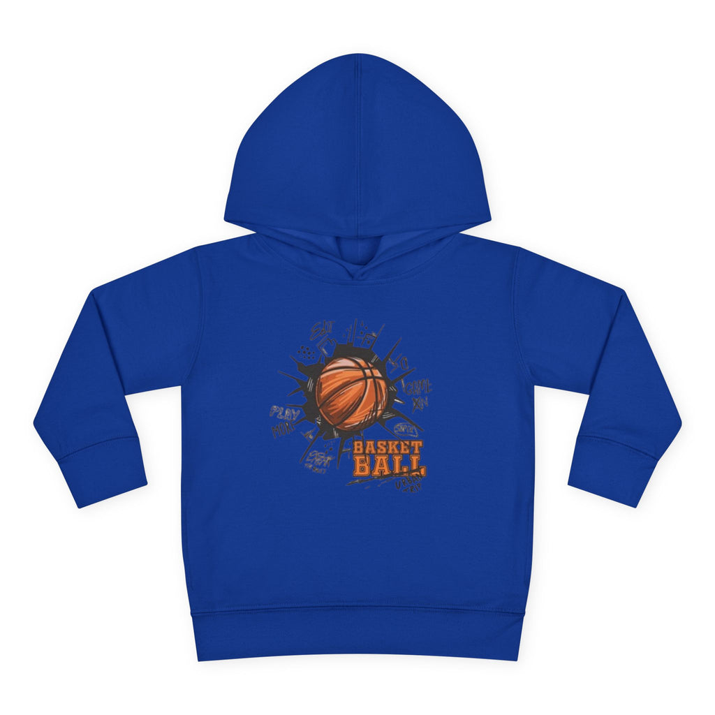 Toddler Basketball Hoodie – 'Ball' Graphic Pullover for Kids