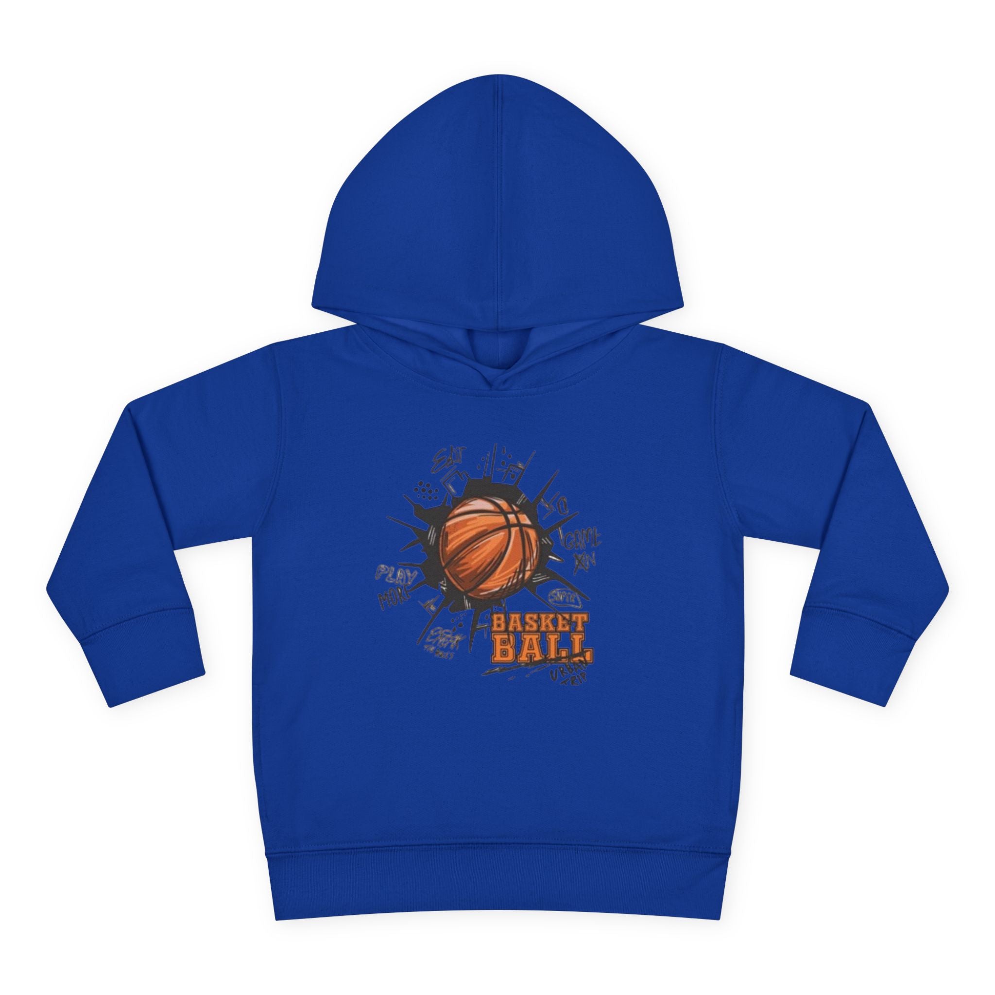 Toddler Basketball Hoodie – 'Ball' Graphic Pullover for Kids