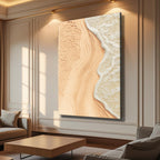 Beige Beach Coastal Wall Art