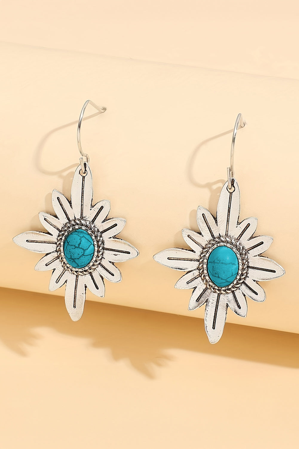 Kahlani Flower Shape Hook Earrings