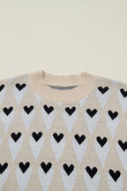 Loose Heart Sweater