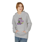 Mardi Gras Mask Hoodie — Purple Green Gold Carnival Pullover