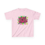 Kids T‑Shirt — "Just Vibes" Neon Graffiti Graphic Tee for Playful, Trendy Kids