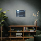 Moonlit Ocean Canvas Wall Art — Serene Night Seascape Matte Stretched Print