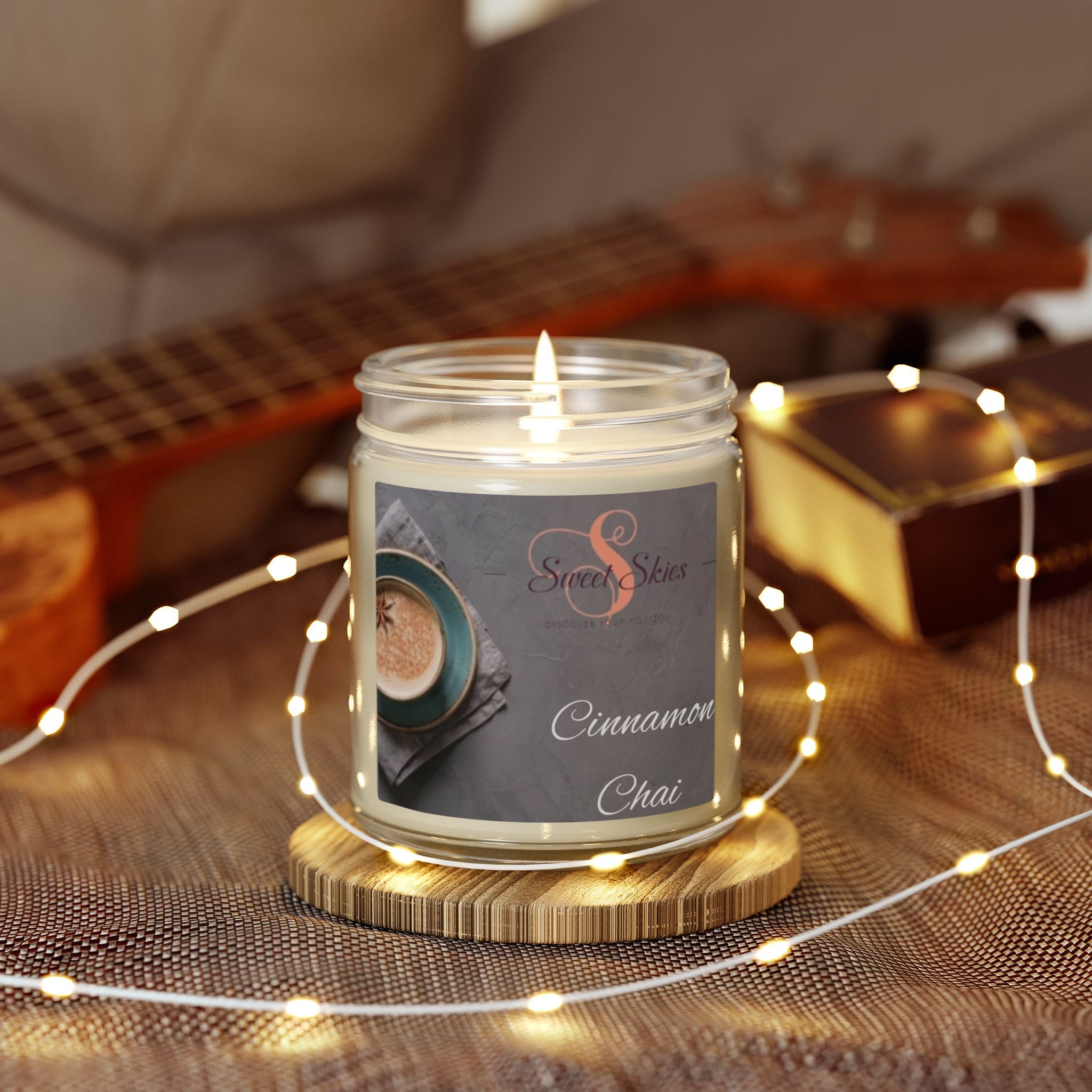 Cinnamon Chai Scented Candle — Coconut Apricot Wax (9oz)