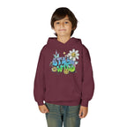 Youth Hoodie — "Stay Wild" Graffiti Daisy Streetwear