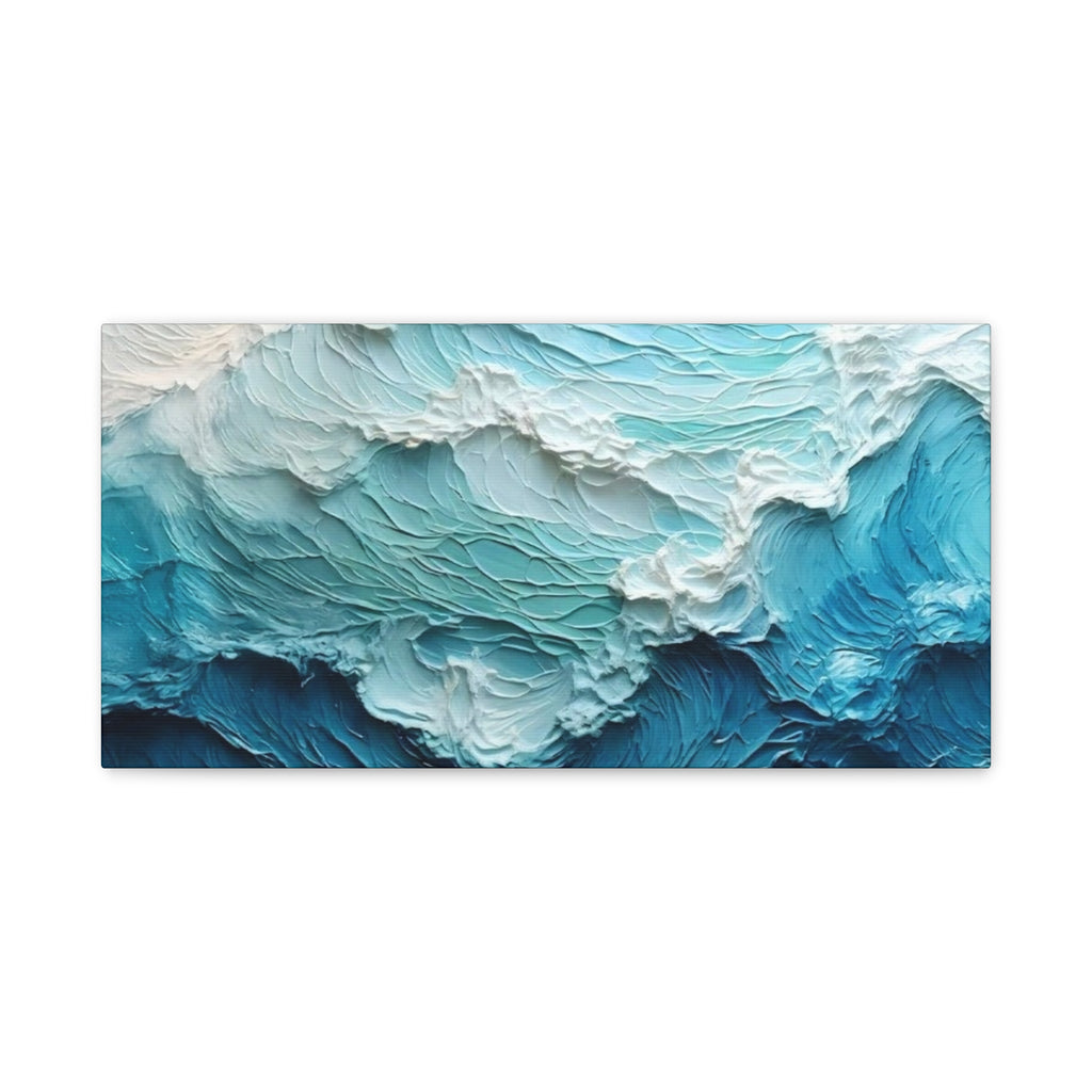 Ocean Waves Texture Matte Canvas Print