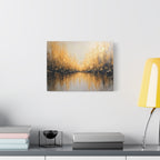 Abstract Gold Landscape Canvas Wall Art — Matte Stretched 1.25"