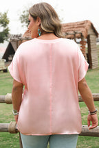 Short Batwing Sleeve PLUS Blouse
