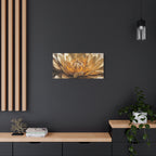 Golden Dahlia Matte Canvas Wall Art — Stretched 1.25"