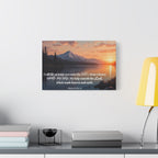 Psalm 121 Canvas Wall Art — "I Will Lift Up Mine Eyes unto the Hills" Inspirational Landscape