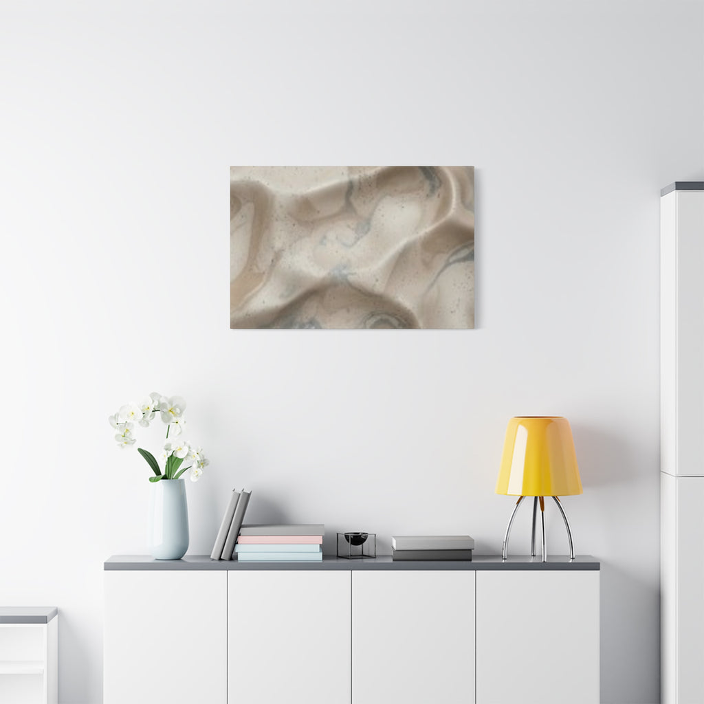 Abstract Neutral Marble Canvas Wall Art — Matte Stretched 1.25"