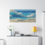 Sunny Beach Waves-Matte Canvas, Stretched, 1.25"