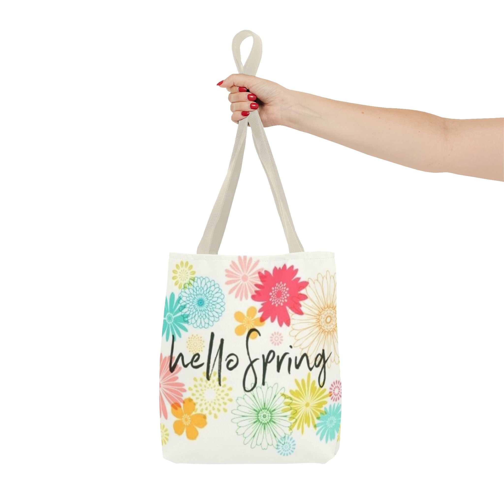 Hello Spring Floral Tote