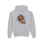 Youth Basketball Hoodie – "Basket Ball" Graphic Pullover for Kids